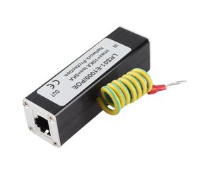 Bewinner POE Surge Protector IP Camera Network Thunder Arrester, 10kA 5kA 48V DC Surge Protective Device for Ethernet POE Switch, Network Camera, Wireless AP, Quick Response Low Insertion