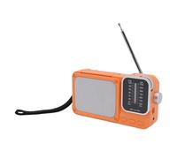 Bewinner Portable AM FM Radio with Bluetooth, Rechargeable Emergency Radio with LED Light, Strong Reception, 3.5W Speaker, TF Card Slot, Headphone Jack for Outdoor Camping Travel (With User Manual)