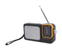 Bewinner Portable AM FM Radio with Bluetooth, Rechargeable Emergency Radio with LED Light, Strong Reception, 3.5W Speaker, TF Card Slot, Headphone Jack for Outdoor Camping Travel (With User Manual)