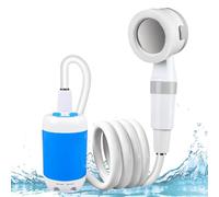 Bewinner Portable Camping Shower - Electric Shower Pump with 4000mAh Rechargeable Battery, IPX7 Water Pump for Hiking, Car Washing, Pet Bath