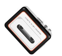 Bewinner Portable Cassette to MP3 Converter with Dual Speakers and USB 2.0, Stereo Tape Recorder with 3.5mm Jack, Lightweight Style Music Player for Home Travel (Black)