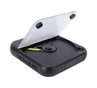 Bewinner Portable CD Player with Dual Stereo Speakers, Bluetooth 5.3 Transmitter, Rechargeable 2000mAh Battery, LCD Display, USB AUX Input, Loop Playback for Home Car Outdoor (Black)