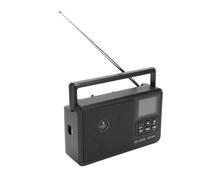 Bewinner Portable DAB FM Radio with Bluetooth Speaker, Alarm Clock & Timer, Large LCD Display for Seniors, Home, Kitchen,Battery Operated with USB/SD Playback (UK Plug)