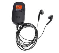 Bewinner Portable FM Pocket Radio with Clip Digital Tuning LCD Display, 3.5mm Earphone Stereo, AAA Battery Powered Mini Radio for Jogging, Gym, Walking, Travel