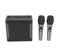 Bewinner Portable Karaoke Machine with 2 Wireless Microphones, 60W Bluetooth Speaker with LED Lights, IPX6, 10H Battery, for Parties Home Outdoor