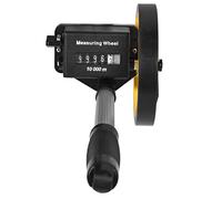 Bewinner Portable Measuring Wheel 0-9999.9m, Mini Distance Measurer with Telescopic Handle, Mechanical Dial, Wear-Resistant TPR Wheel for Surveyors, Construction, Farming, High Accuracy (Small)