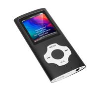 Bewinner Portable MP3 Player with Bluetooth 5.3 and 1.8 Inch Screen, 32GB HiFi Music Player for Outdoor Sports and Commuting (Black)