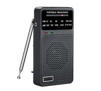 Bewinner Portable Radio AM FM, Transistor Radios with Loud Speaker, 3.5mm Earphone Jack, Small Digital Transistor Radios for Hiking,Walking,Jogging (US Version)
