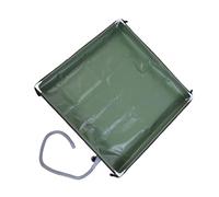 Bewinner Portable Shower Pan Foldable Shower Base, 80x80cm Outdoor Camping Floor with Detachable Drain Pipe for RV, Beach, Pets, Indoor Use (OD Green 80x80x10cm / 31.5x31.5x3.9in)