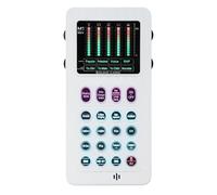 Bewinner Portable Voice Changer Sound Card | Bluetooth 5.0, 8 Voice Effects with 10-Level Pitch Adjust, Plug & Play, 106dB SNR, Built-in 600mAh Battery for Live Streaming/Gaming/Karaoke