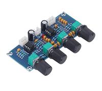 Bewinner Preamp Module Dual Channel NE5532 Preamplifier Board for Digital Amplifier DC 12V-24V, 2pcs Connecting Cable