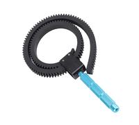 Bewinner Professional DSLR Camera Follow Focus Ring, Adjustable Focus Gear Ring for 49-82mm Lens, Black Aluminum Alloy & Rubber, 0.8 Module 360mm Long, Suitable for Most Camcorders