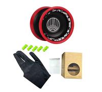 Bewinner Professional High-Speed Aluminum Yoyo For Kids 8-12 Dual-Mode Performance Yoyo Ball For Tricks Outdoor Sports, 6061 Hard Anodized Aluminum, 2.2" Diameter, 3.4oz Weight (Black)