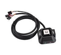 Bewinner Push Button Switch, 2-way Dual USB Ports Power Reset Button with Audio Microphone Port, 1.2m Desktop Computer Case Supply