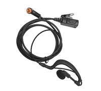 Bewinner Push to Talk Microphone Headset Durable Noise Canceling Clear Sound Transfer for SL1M SL300 SL4000 SL7550 Radio, Ideal for Security Detail ABS + TPU Black