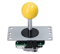 Bewinner QM070901 Replacement Joystick, Game DIY Kit Parts with Encoder, 10 Buttons, Game Joystick Replacement Tool Kit for XP/7/8/10 (Yellow)