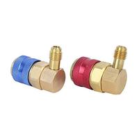 Bewinner R134a Air Conditioning Quick Coupler Connector Adjustable | 4 Inch, Copper, Air Conditioning Adapter, Air Conditioning Accessories, Easy To Use, Multi Use, Durable, Portable