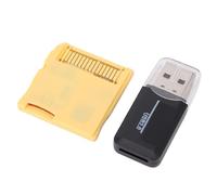 Bewinner R4 Card 3DS/2DS | Multi-Console Compatible for DS/3DS Series, Supports 128GB SD Card & Wood Firmware - Fast Loading Game Backup Device (Yellow)