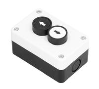 Bewinner Rainproof Push Button Switch Station Up Down Roller Door Truck Tail Lift Switch, IP32 Momentary Self Recovery Button Box, ABS Shell 10A 400V for Crane Rolling Door Control