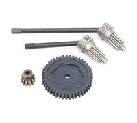 Bewinner RC Front Drive Shaft & Universal Joint with 45T/11T Gear, Front Drive Axle Upgrade Parts for 1/10 Scale RC Car