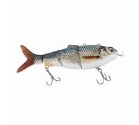 Bewinner Rechargeable Robotic Swimming Lure Multi Jointed Electric Fishing Lure with Green LED Light, USB Charging, 4.0oz 650mAh Lithium Battery for Freshwater Day and Night Fishing