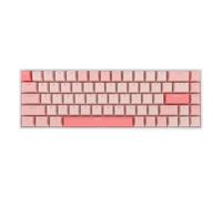 Bewinner Red Switch Wired Keyboard, RGB Mechanical Gaming Keyboard, 68 Keys USB C Wired Compact Keyboard, Compatible with 10, HarmonyOS, Double Layer Padding, Ideal for Home, Office,