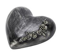 Bewinner Resin Heart Shaped Pet Tombstone Grave Marker Engraving Memorial Stone for Garden Courtyard Outdoor Pet Grave Decoration