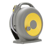 Bewinner Retractable Garden Hose Reel 15m with 10 Spray Modes, Auto Rewinding 49ft Water Hose for Watering Car Washing & Pet Bathing, Space Saving & Anti, Lightweight Easy Storage