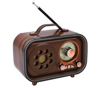 Bewinner Retro Bluetooth Speaker Radio | AM/FM/SW Tuner, 1500mAh Battery, Portable ABS Design for Home, Car & Outdoor Adventures