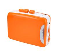 Bewinner Retro Cassette Player with FM Broadcast Recorder, Portable Tape Music Player, USB or AA Battery Powered with 3.5mm Headphone Jack for Home Outdoor Use (Orange)