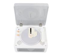 Bewinner Retro CD Player with Bluetooth 5.0, Portable Rechargeable CD Music Player, HiFi Stereo Sound Built-in Speakers, for Language Learning Bedtime Stories Early Education (White)