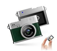 Bewinner Retro Digital Camera,1080P FHD Keychain Camera with 0.96 Inch Color Screen, Built in Fill Light, 6 Filters, Portable Travel Vlogging for Travel Beginners (Green)