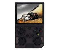 Bewinner Retro Game Console with Dual Joystick, 3.5 Inch Screen, 64GB Memory, 3200mAh Battery, Supports and Multiple Game Formats, Transparent Black (Transparent Black)