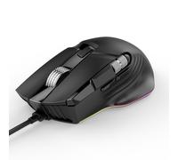 Bewinner RGB Wired Gaming Mouse X13 With Dual Scroll Wheels, Ergonomic Design, 11 Programmable Buttons, 1200-12400 DPI, 7 Lighting Modes for PC Gaming