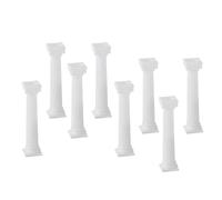 Bewinner Roman Column Cake Stand, 8PCS Miniature Roman Pillars with Groove Design for Multi Layer Cake Support Dollhouse Landscape Decoration (Medium Size 12.5cm/4.9in 87g/3.1oz)