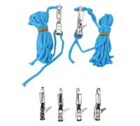 Bewinner Rope Adjuster Cord Tightener Rope Tensioner, Quick Adjustment Secure Fixation with Marine Grade Brass Stainless Steel for Camping Boating Outdoor Activities