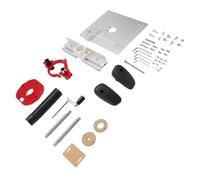 Bewinner Router Lift System with Handle, 63.5-65mm Clamping Base & Flip Insert Plate for Trimming, Slotting, Drilling on Router Table