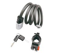 Bewinner Secure 4 Feet Bike Lock Cable with Mounting Bracket and Keys for Strong Cut - Great for, Gates, and Tool Boxes - Steel/Plastic Material