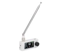 Bewinner SI4732 Portable Shortwave Radio Receiver with 1.9 Inch IPS Screen, Full Band AM FM LSB USB Support, Telescopic Antenna, 10H Battery for Travel, Emergency (White)