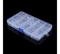 Bewinner Silicone Nose Pads 300pcs 15 Values for Eyeglasses, Screw On Glasses Nose Pads Replacement, Soft Silicone Pad Repair Kit with Carrying Case for Most Eyeglass Frames