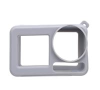 Bewinner Silicone Protective Washable Case for Action 5 Pro Soft Anti Collision Sports Camera Cover with Lens Cap Lanyard for Outdoor Adventure (Grey)