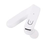 Bewinner Single Ear Bluetooth Headset, 15 to 20 Hour Playtime, IP67 Wireless Bluetooth Earpiece with HD Mic for Trucker Driver Office Travel Laptop Cell Phone (White)