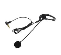 Bewinner Single Ear Earphone, 3.5mm Wired Earbud Mic for Phone, PC | Mono Headset For Calls, One Sided Earpiece, Silicone Earhook Grip, Noise Reducing Mic, Referee And Driver Use