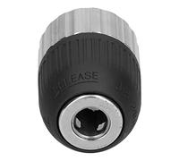 Bewinner Small Hole Drill Chuck 3/8-24UNF Threaded Hand Tight Connector, 2-13mm Clamping Range Easy-Cutting Steel Keyless Chuck for Impact Drill Power Tool Accessories