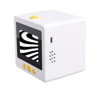 Bewinner Smart AI Voice Sticker Printer Cube, Inkless Thermal Label Maker with 2.4 Inch HD Preview Screen, Bluetooth AI Voice Powered Sticker Printing for Kids DIY Crafts Learning (White)