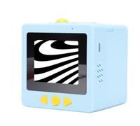 Bewinner Smart AI Voice Sticker Printer Cube, Inkless Thermal Label Maker with 2.4 Inch HD Preview Screen, Bluetooth AI Voice Powered Sticker Printing for Kids DIY Crafts Learning (Blue)