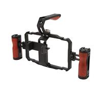 Bewinner Smartphone Video Rig Kit, Portable Phone Cage Stabilizer Grip with Cold Shoe & 1/4" Threaded Holes, Handheld Vlogging Cage for Live Streaming Videography