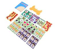 Bewinner Social Emotional Learning Activity Board for Kids, Funny Faces Sensory Toys with Hooks, DIY Emotion Recognition and Language Development Tool