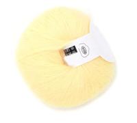 Bewinner Soft Mohair Wool Yarn for Knitting - 30% Mohair, 20% Wool, 50% Fiber - Hand Washable, Anti-Pilling, 25g Skein - Weave Scarves, Sweaters, Hats, Shawls (02 Goose Yellow)