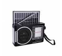 Bewinner Solar Bluetooth Radio with LED Flashlight | 1200mAh Rechargeable, USB Power Bank, FM/AM/SW & 32GB Playback for Camping & Outdoor Adventures